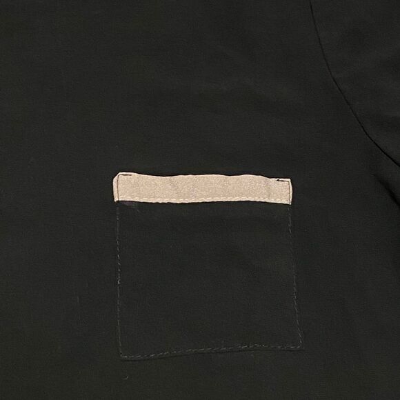 RW&CO | Sheer Black Button Back Blouse - Picture 4 of 4